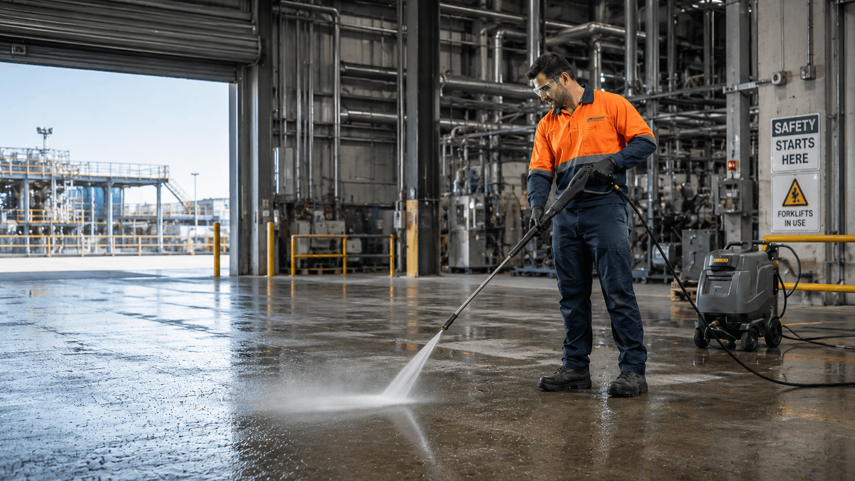 Industrial & Warehouse Cleaning - professional commercial cleaning service in Central Queensland by Ozzie Commercial & Industrial Cleaners